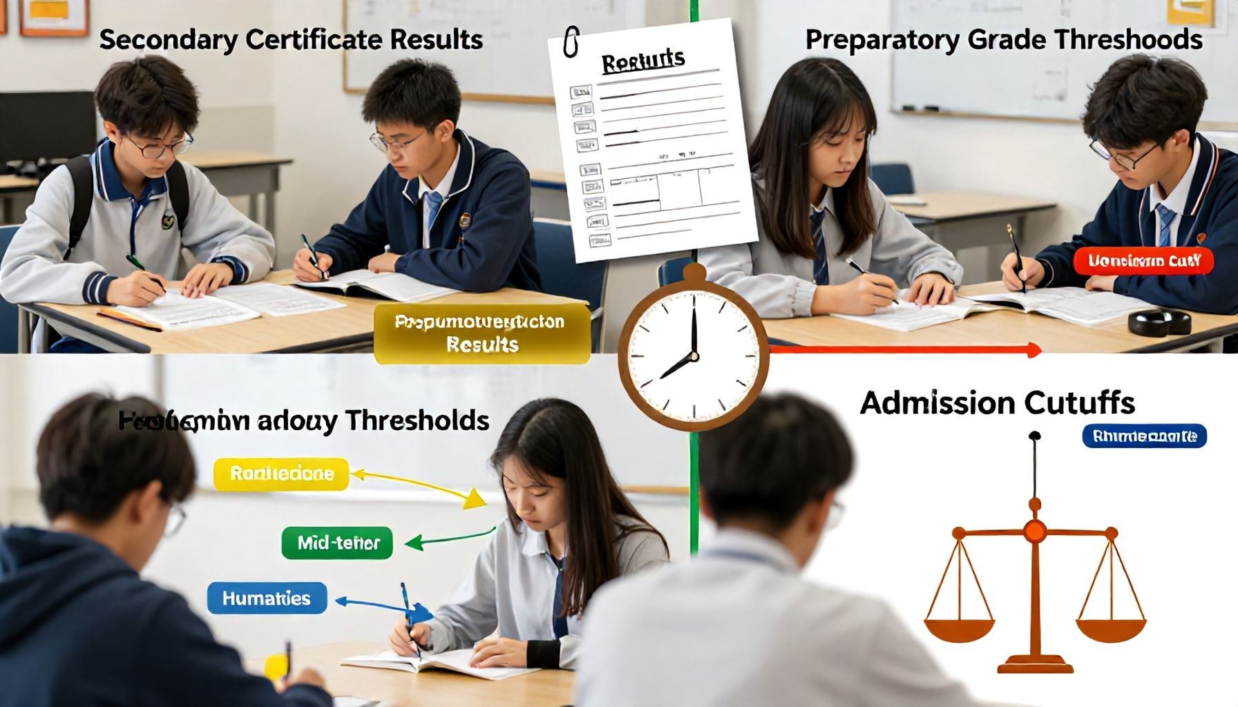 تأثير النتائج على مسارات القبول في الثانوية العامة