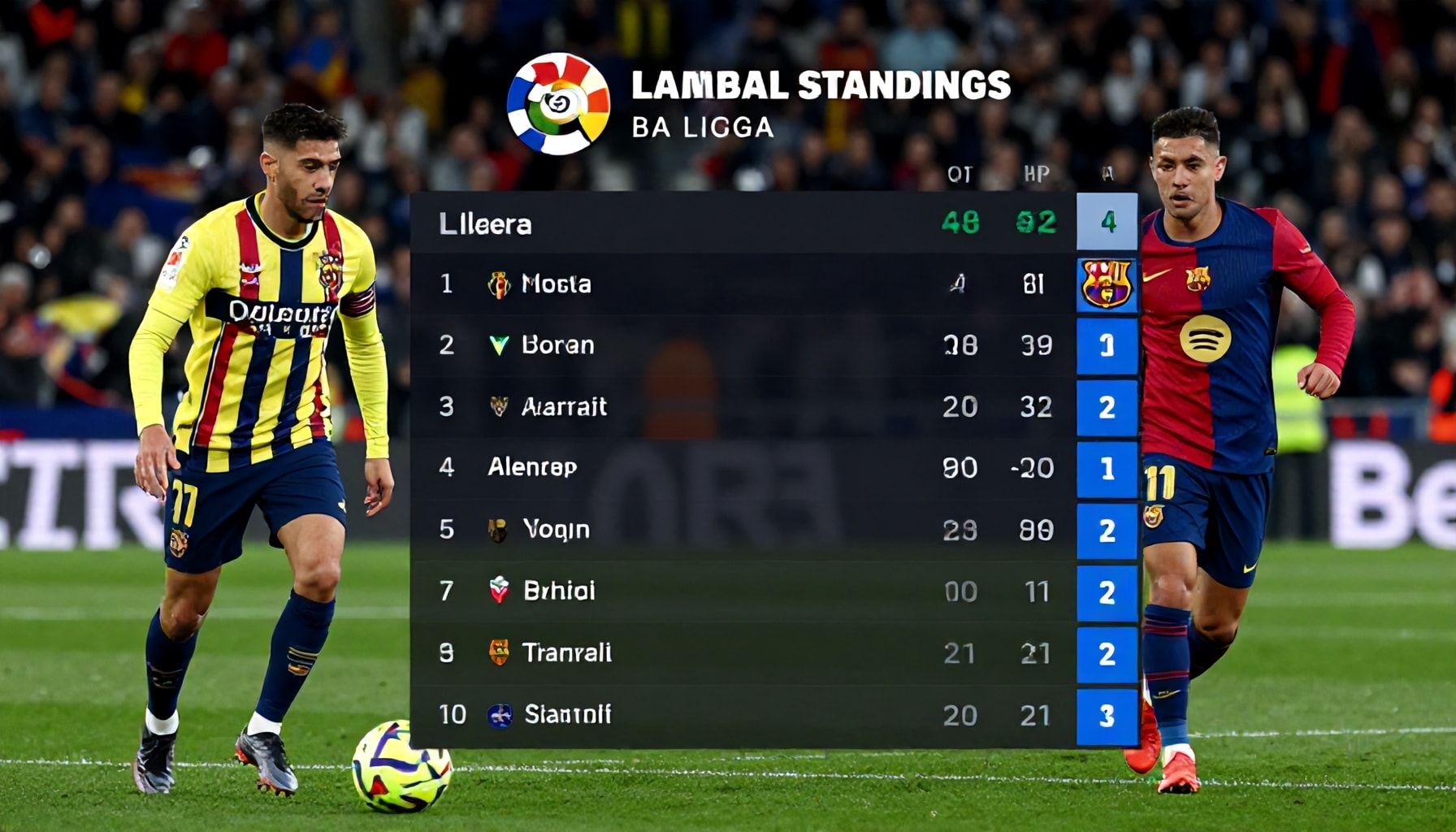 تأثير النتيجة على ترتيب الدوري الإسباني