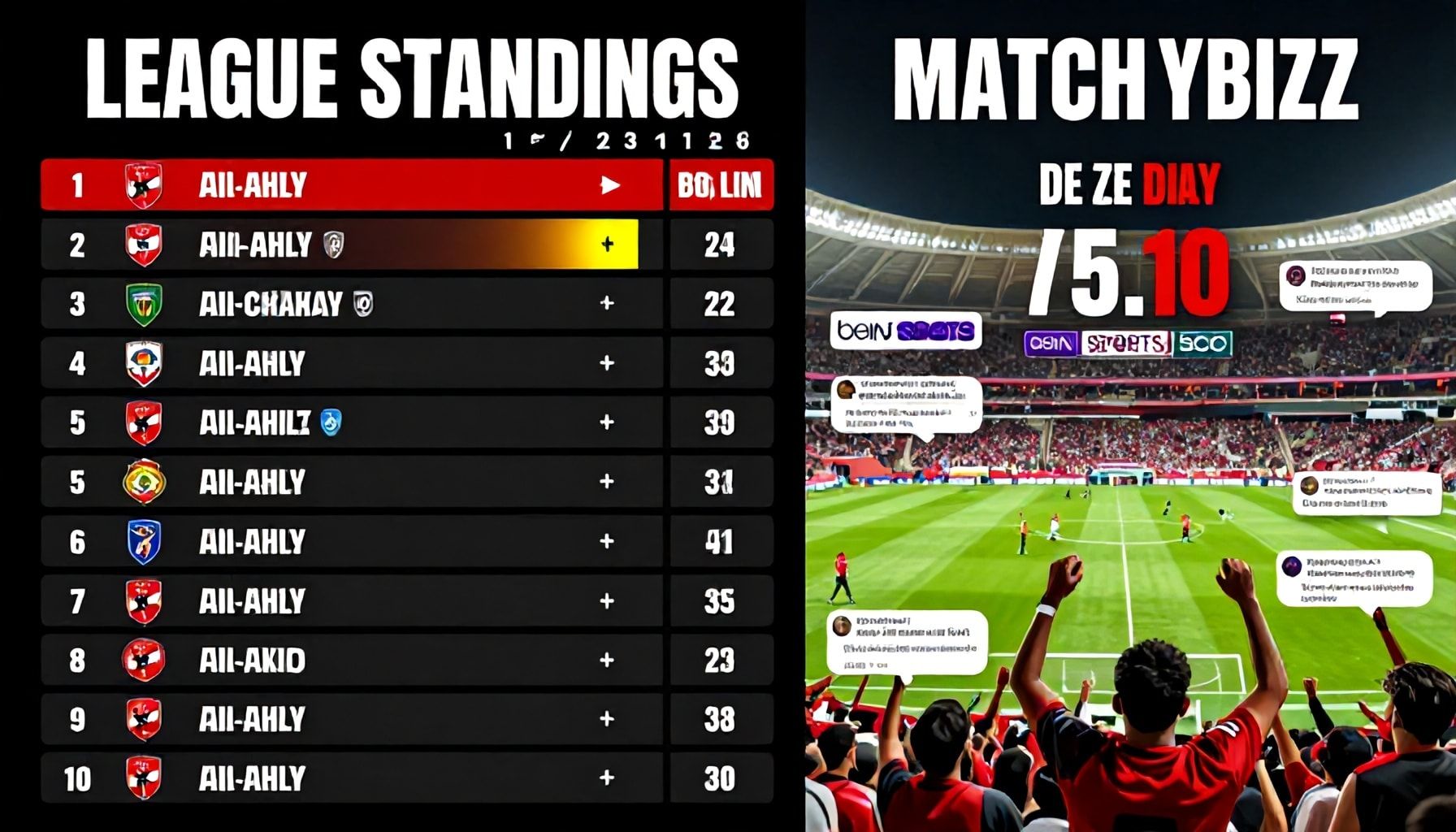 تأثير النتيجة على ترتيب الدوري وصعود الأهلي
