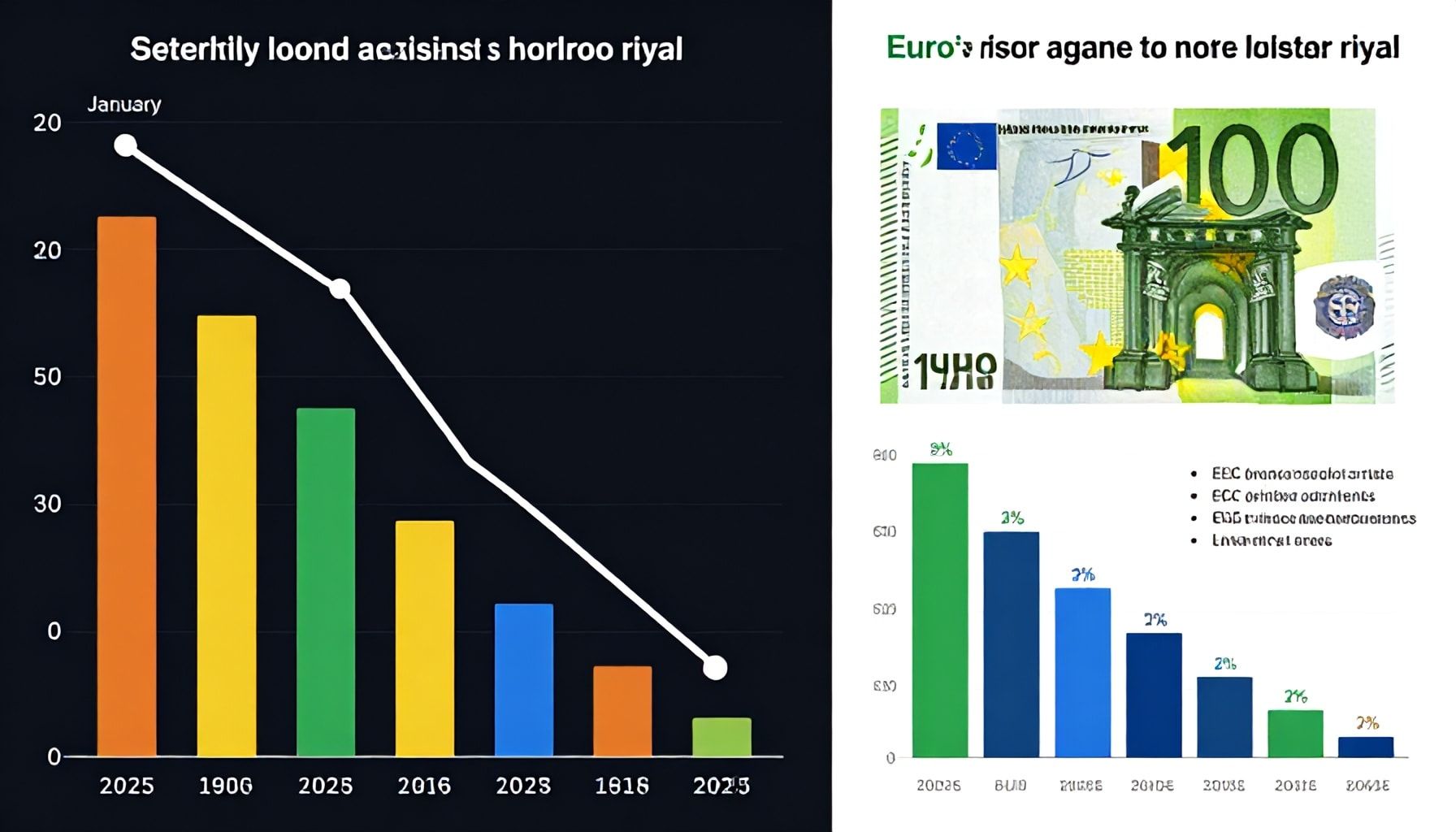 تراجع اليورو أمام الريال منذ بداية العام