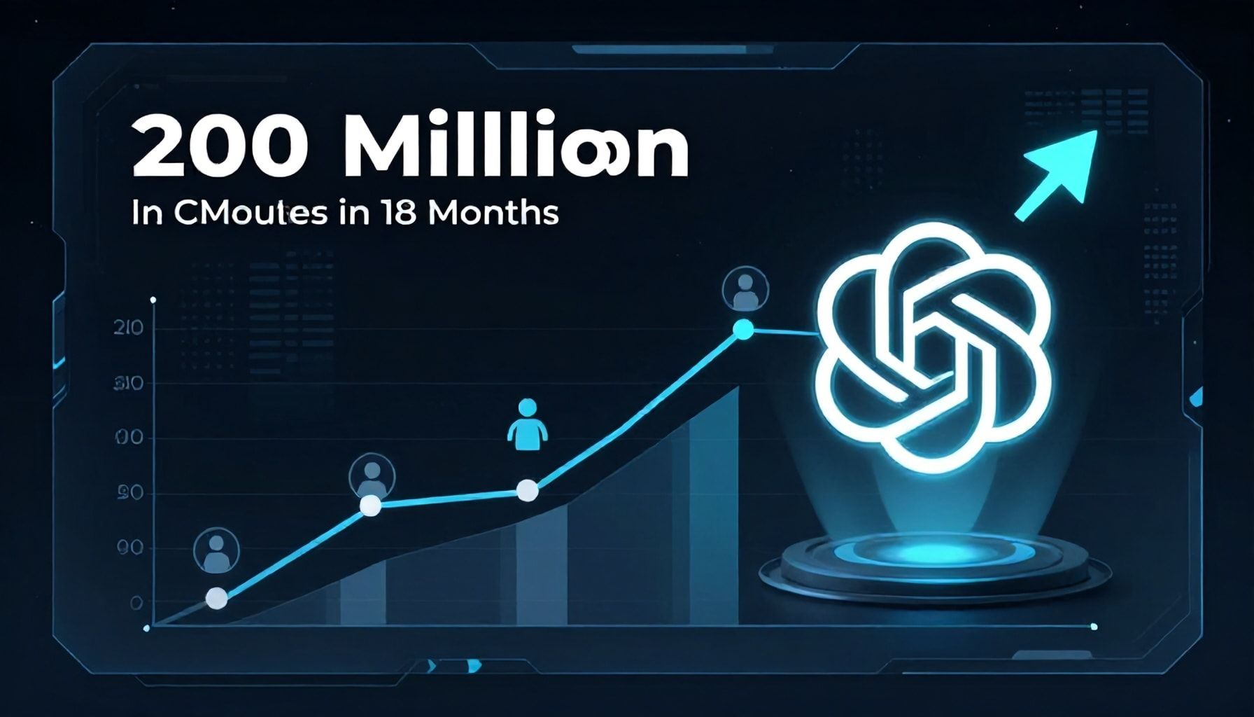 تشات جي بي تي يحقق 200 مليون مستخدم في 18 شهرًا فقط