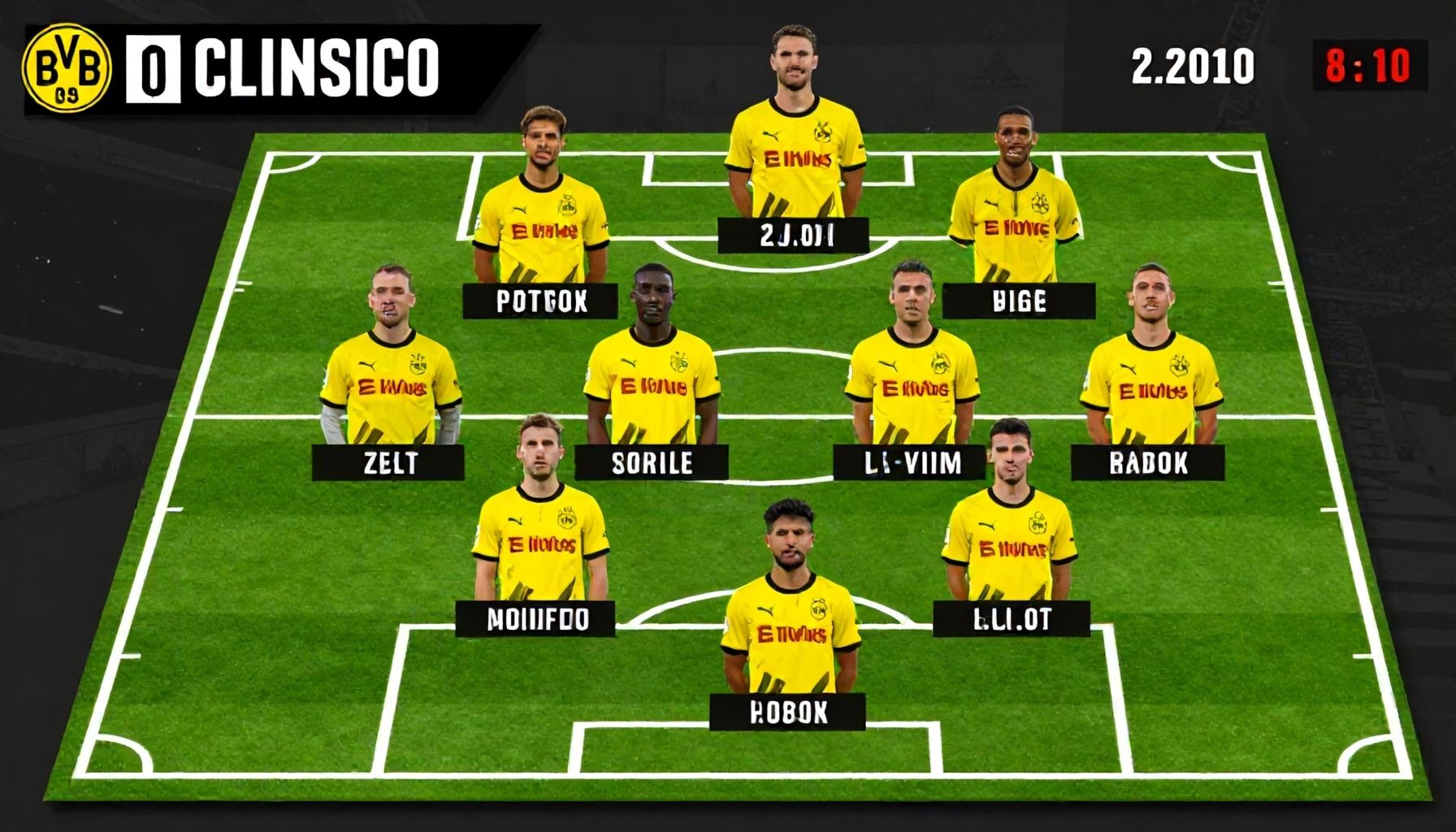 تغييرات تشكيلة دورتموند قبل الكلاسيكو الألماني