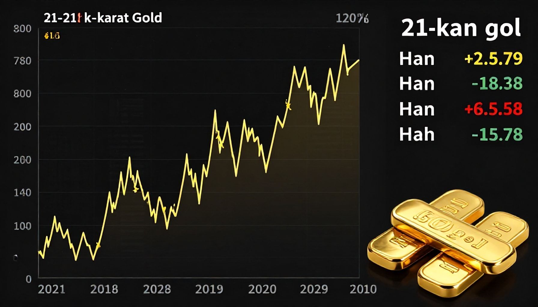 تقلبات سعر الذهب عيار 21 خلال الأسبوع الماضي