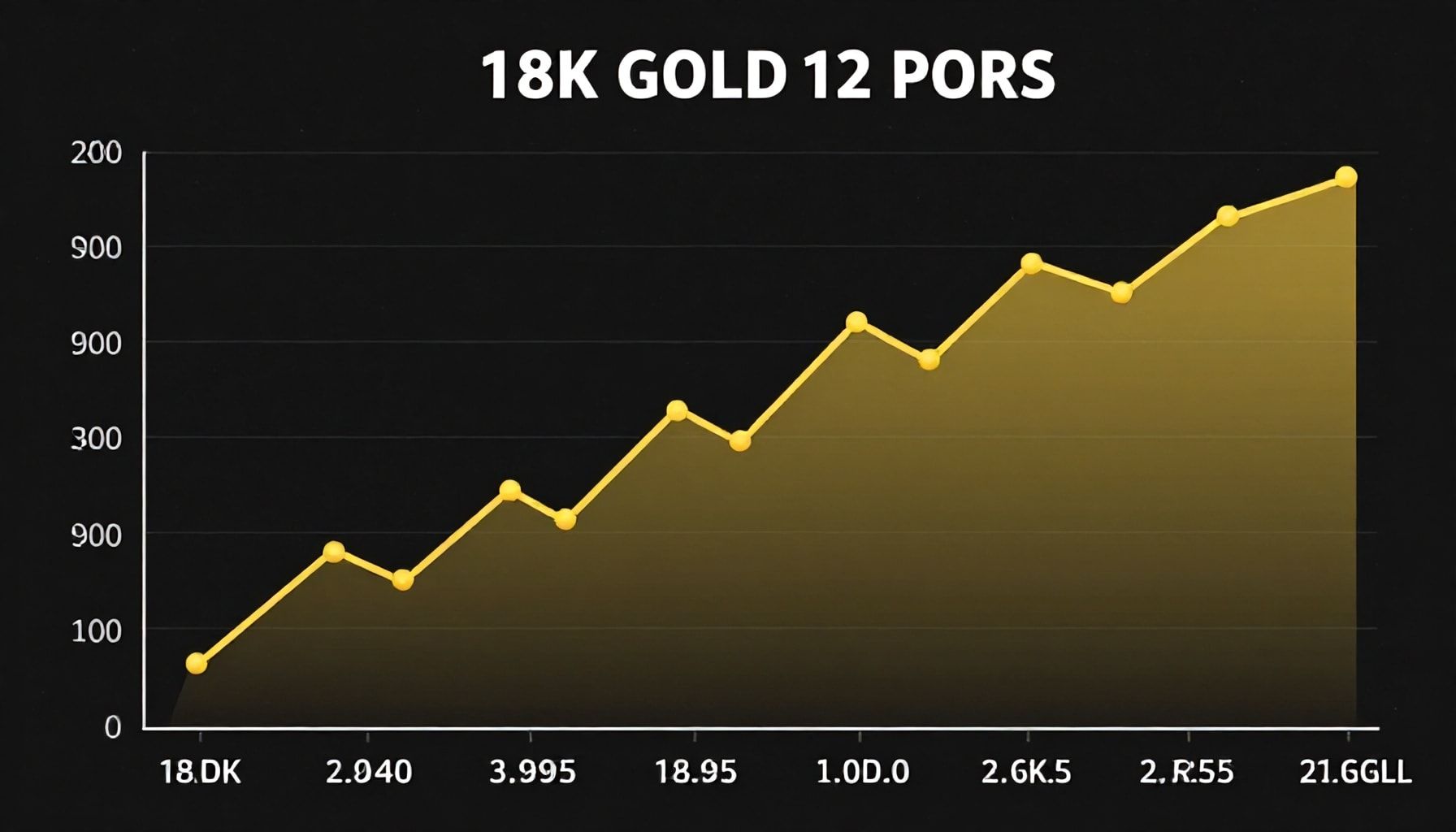 تقلبات سعر الذهب عيار ١٨ خلال الأسبوع الماضي