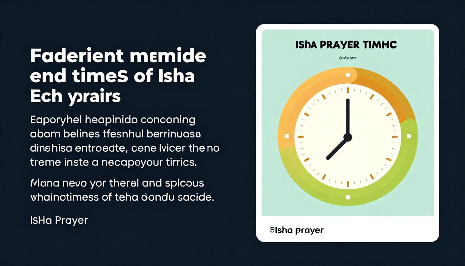 ثلاثة عوامل تؤثر في تحديد دقيقة انتهاء وقت العشاء