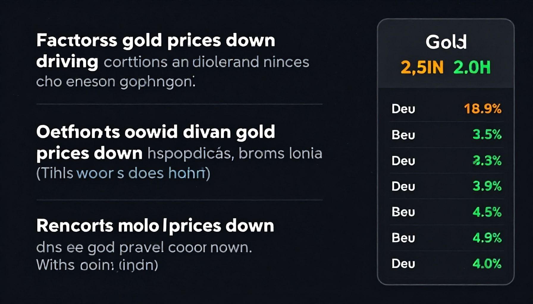 ثلاثة عوامل رئيسية تدفع أسعار الذهب للهبوط