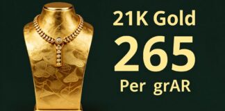 سعر جرام الذهب عيار 21 يبلغ 265 ريالاً في السوق السعودية اليوم