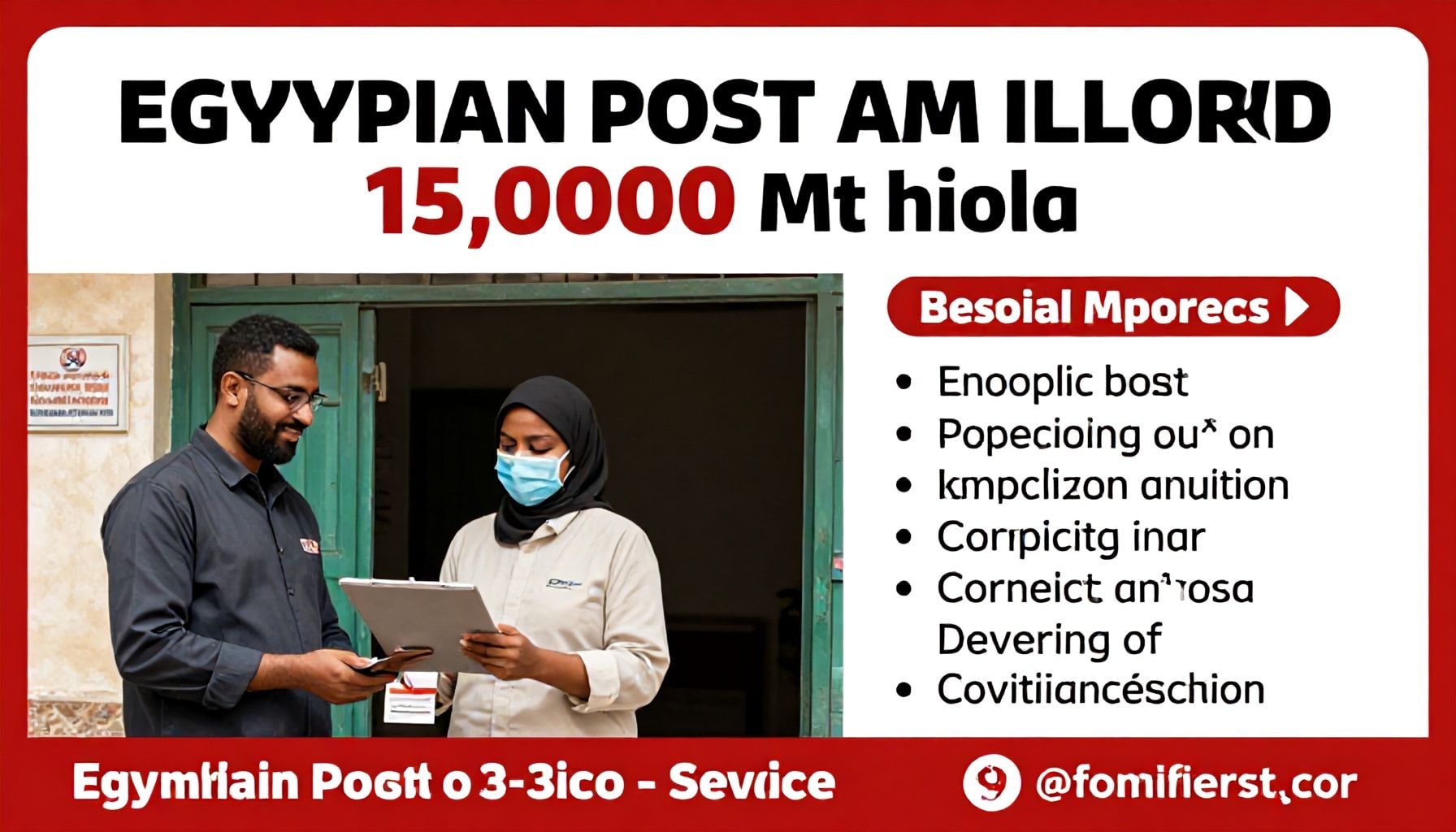 خطة البريد المصري لتوظيف ١٥ ألف موظف جديد