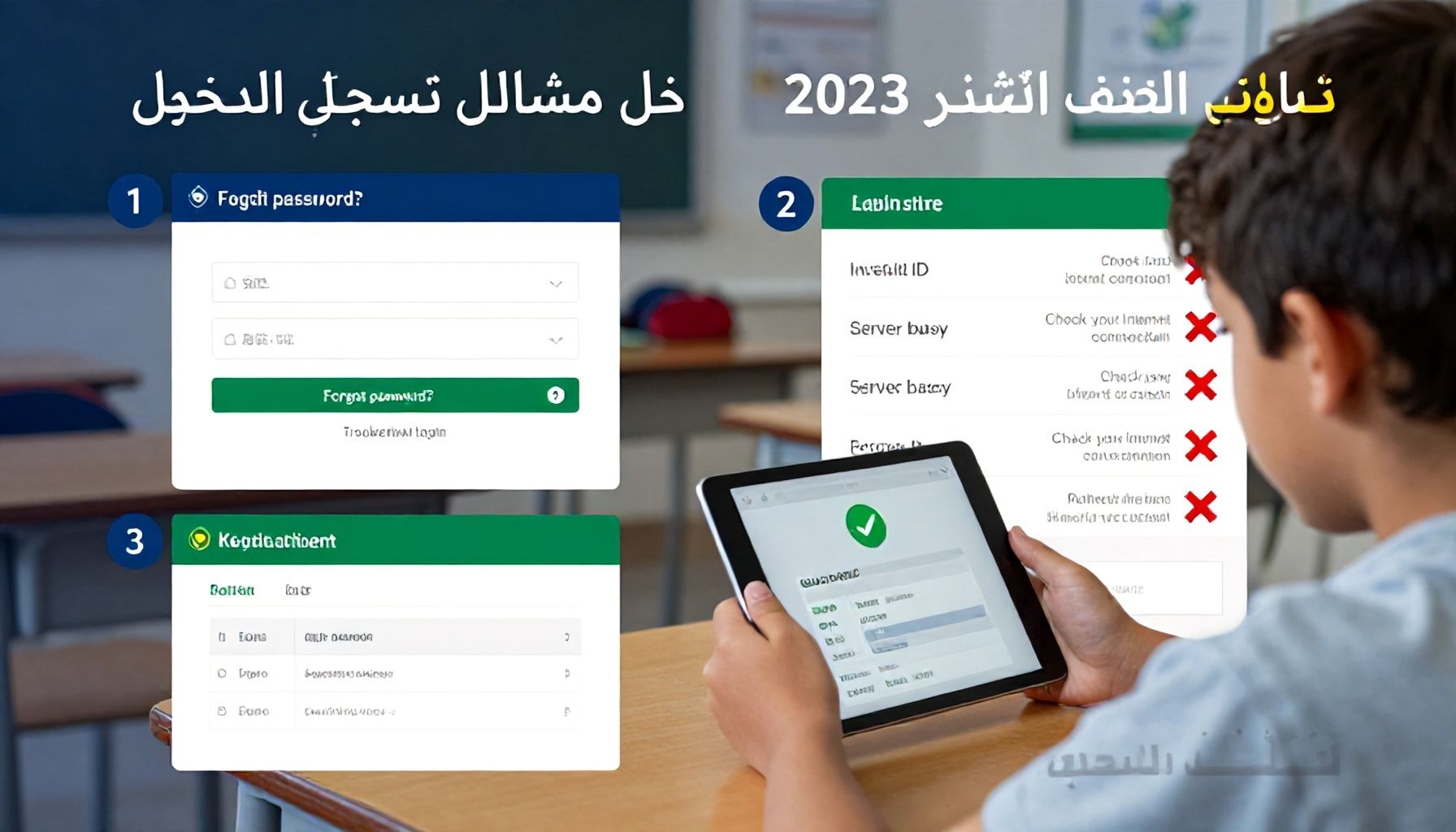 خطوات استخراج النتيجة وحل مشاكل تسجيل الدخول