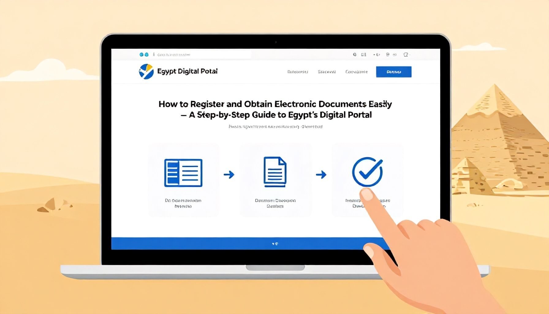 خطوات التسجيل واستخراج الوثائق الإلكترونية بسهولة