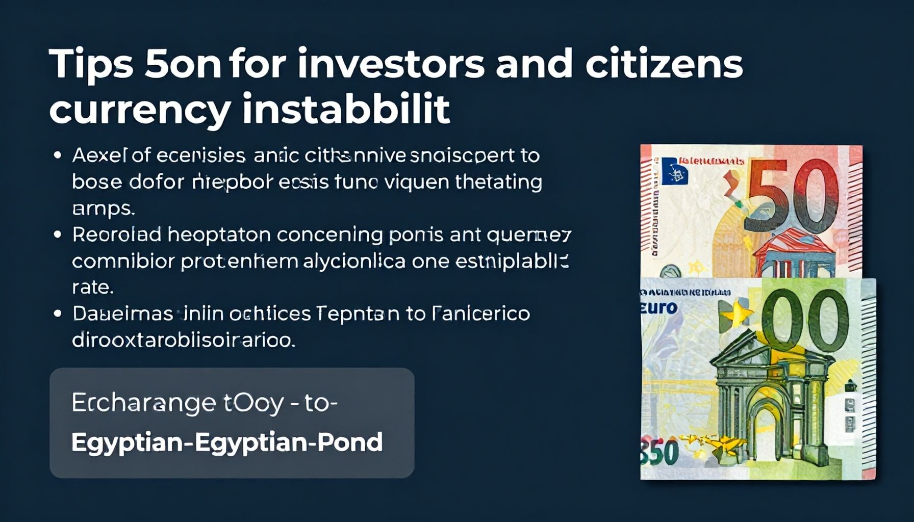 خمس نصائح للمستثمرين والمواطنين في ظل عدم الاستقرار النقدي