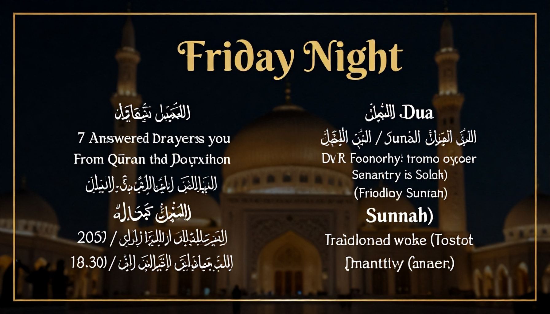 دعاء ليلة الجمعة المكتوب: 7 أدعية مستجابة من القرآن والسنة