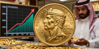 سعر ربع جنيه الذهب يرتفع إلى 320 ريالا في السوق السعودية