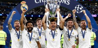 ريال مدريد يتوج بلقب دوري أبطال أوروبا للمرة الخامسة عشر في تاريخه