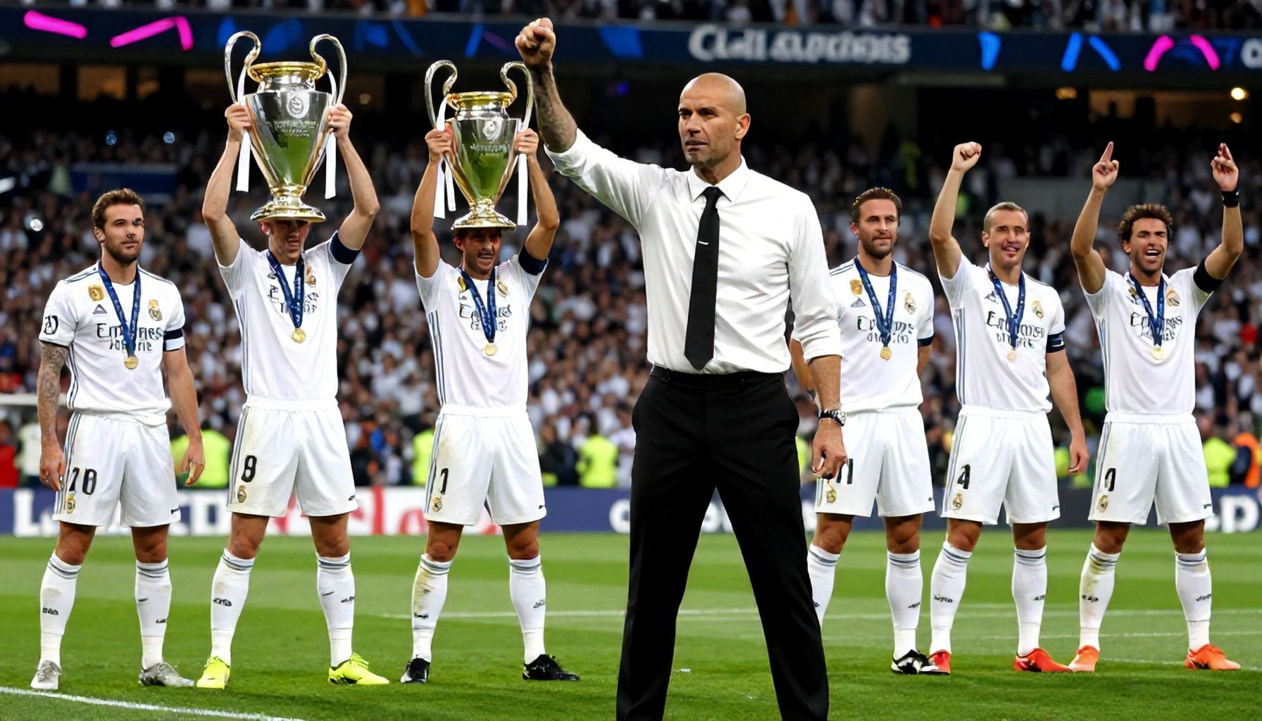 زين الدين زيدان يقود ريال مدريد إلى 3 ألقاب متتالية بدوري أبطال أوروبا عام 2018