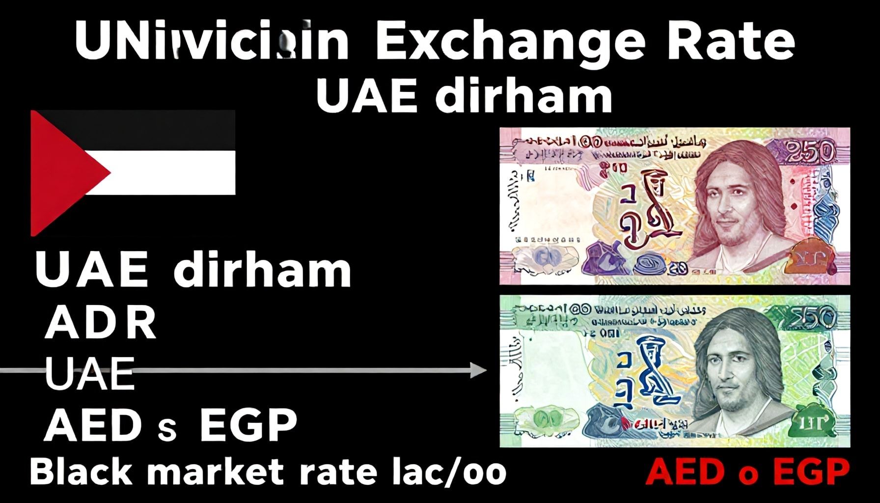 سعر الدرهم اليوم أمام الجنيه في التعاملات غير الرسمية
