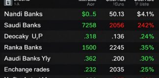 أسعار الدولار اليوم في 5 بنوك سعودية رئيسية