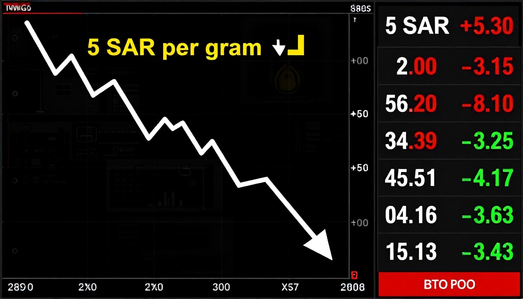 أسعار الذهب تراجعت 5 ريالات للجرام في السوق السعودي اليوم