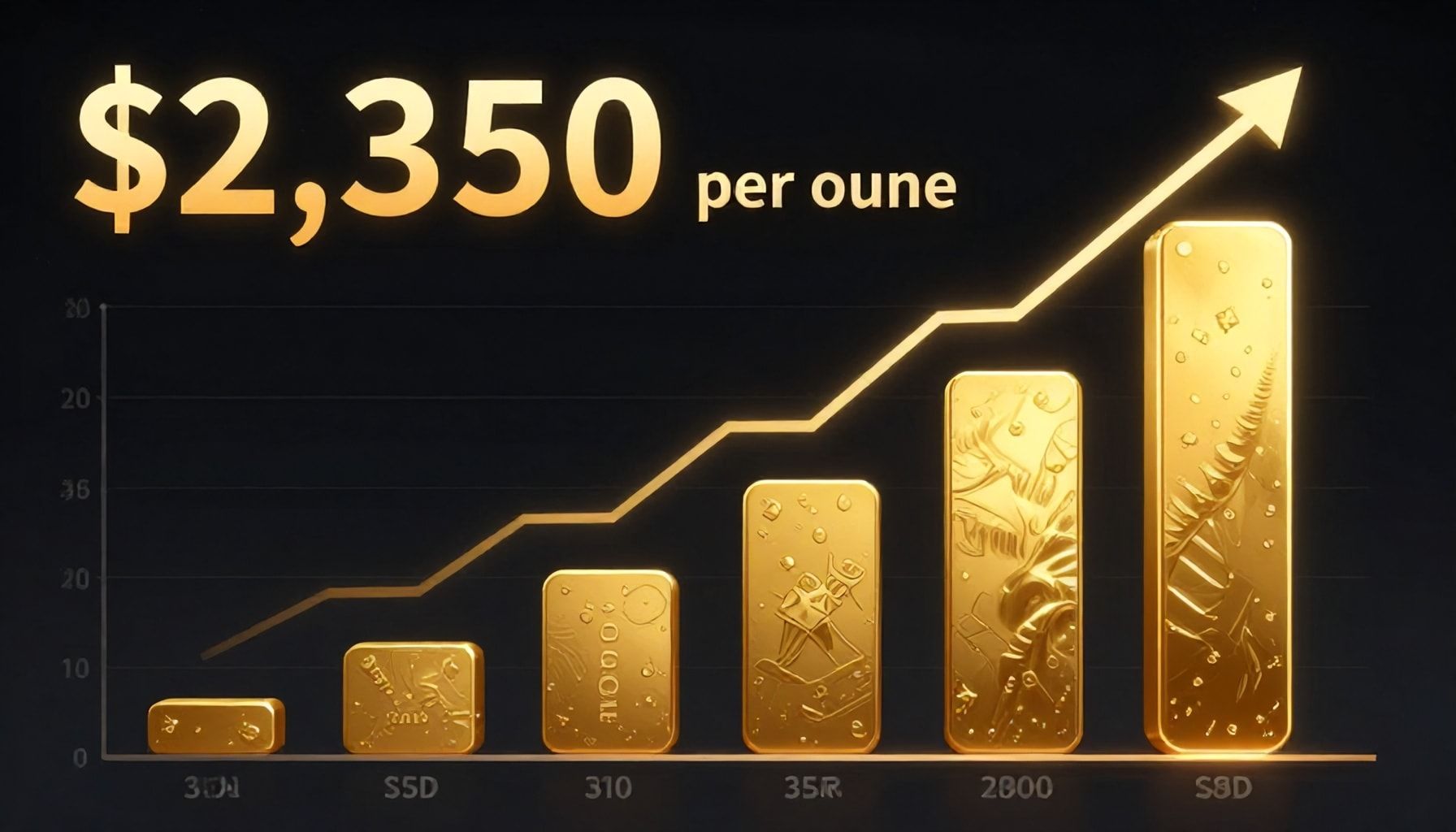 أسعار الذهب ترتفع إلى 2350 دولارًا للأوقية مع ارتفاع الطلب العالمي