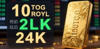 أسعار الذهب تراجع 10 ريالات للعيار 24 في تعاملات اليوم