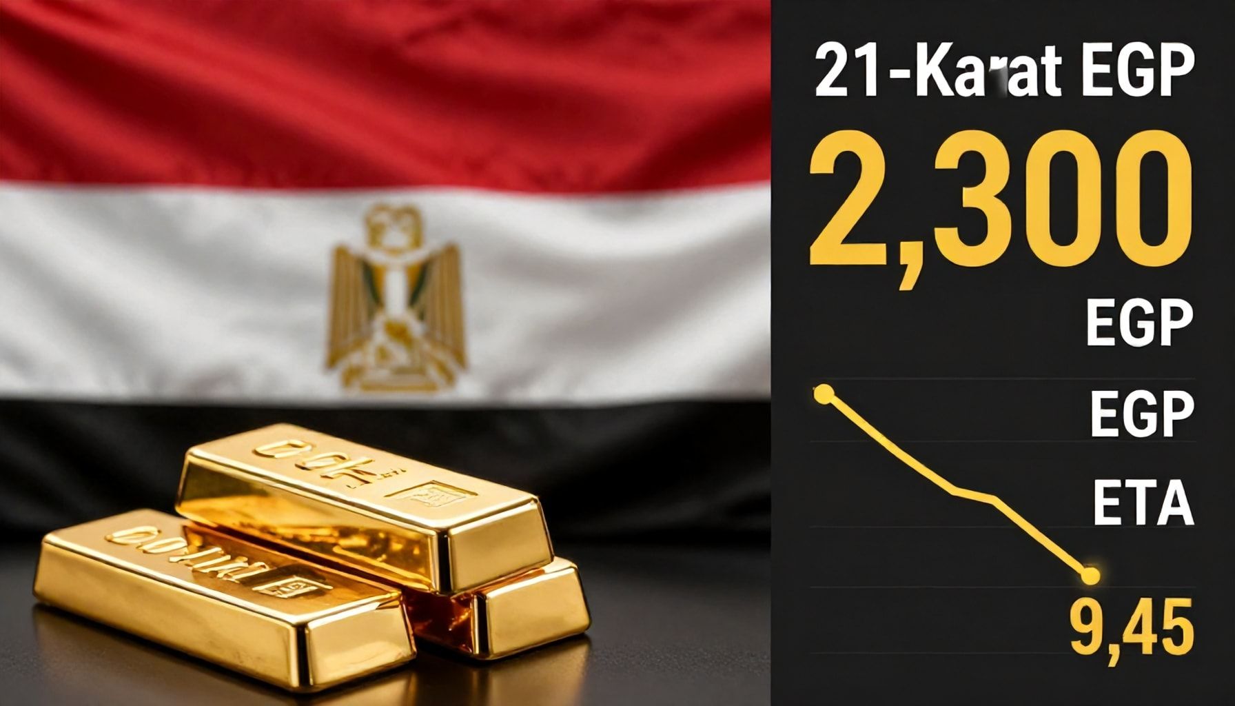 أسعار الذهب عيار 21 تراجع إلى 2300 جنيه للجرام في مصر اليوم