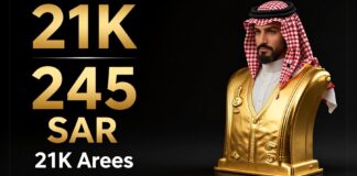سعر الذهب عيار 21 يرتفع إلى 245 ريالًا للغرام في السوق السعودي اليوم