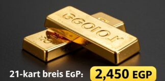 سعر الذهب عيار 21 يسجل 2450 جنيهاً اليوم في السوق المصرية