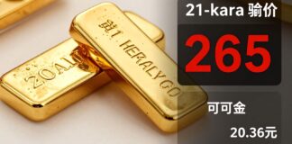 أسعار الذهب عيار 21 تراجعت إلى 265 ريالًا للجرام اليوم