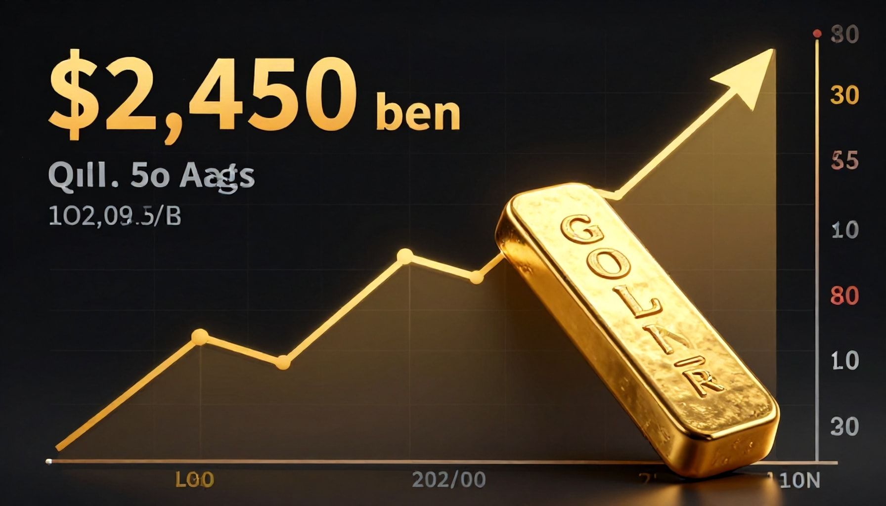 الذهب يعاود الارتفاع إلى 2450 دولارًا للأوقية مع تذبذب الدولار