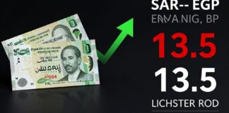 سعر الريال السعودي يرتفع إلى 13.5 جنيه مصري في التعاملات الصباحية