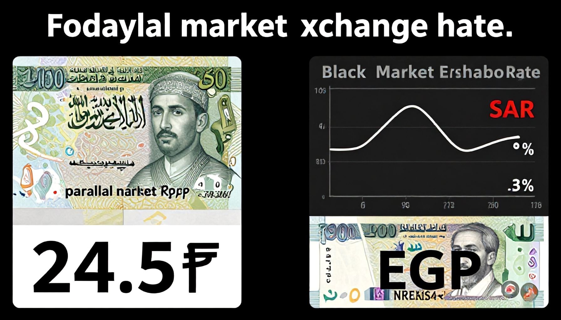 ريال سعودي يبلغ 24.5 جنيه في السوق الموازية اليوم