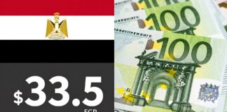 اليورو يرتفع إلى 33.5 جنيها في مصر مع ارتفاع الطلب على العملات الأجنبية