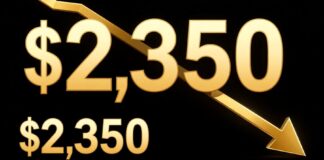 أسعار أوقية الذهب تراجعت إلى 2350 دولارًا اليوم