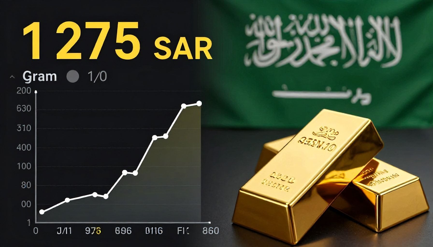 سعر جرام الذهب يرتفع إلى 275 ريالاً في السوق السعودي اليوم