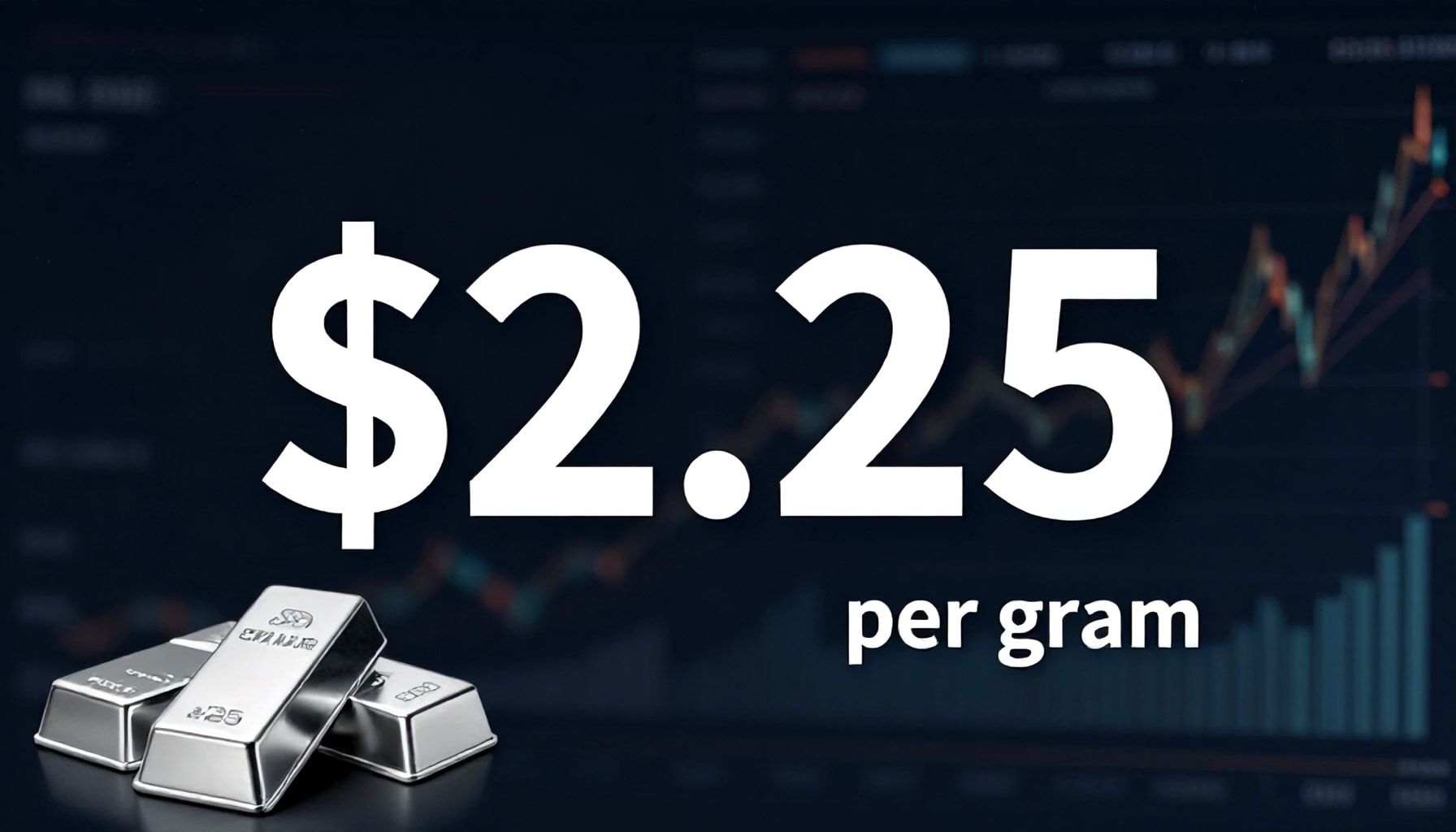 سعر جرام الفضة يسجل 2.25 دولارًا في السوق المحلي اليوم