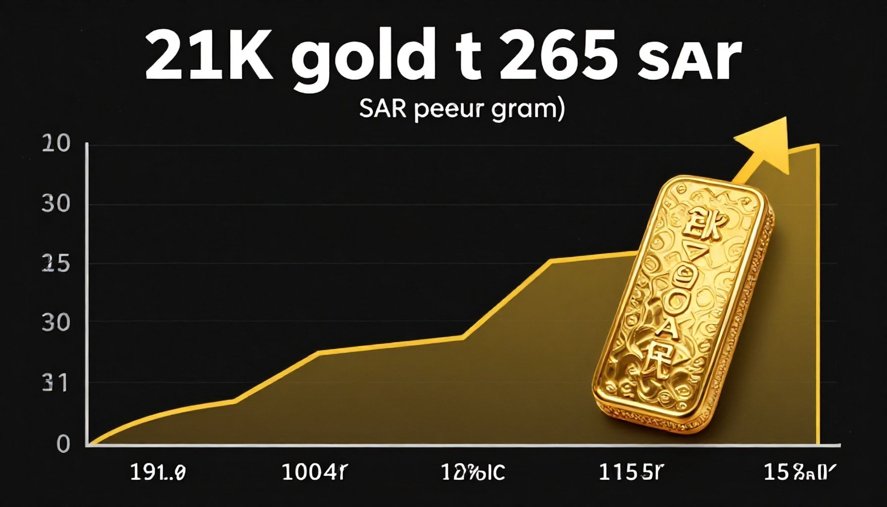 سعر الذهب عيار 21 يرتفع إلى 265 ريالًا للجرام في السوق السعودي اليوم