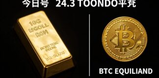 سبيكة الذهب عيار 10 جرامات تسجل 24.3 ألف ريال مقابل بيتكوين اليوم