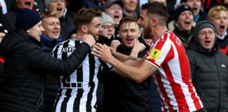 دربي تاين-وير يفجر مشاجرات بعد فوز نيوكاسل 3-2 على سندرلاند