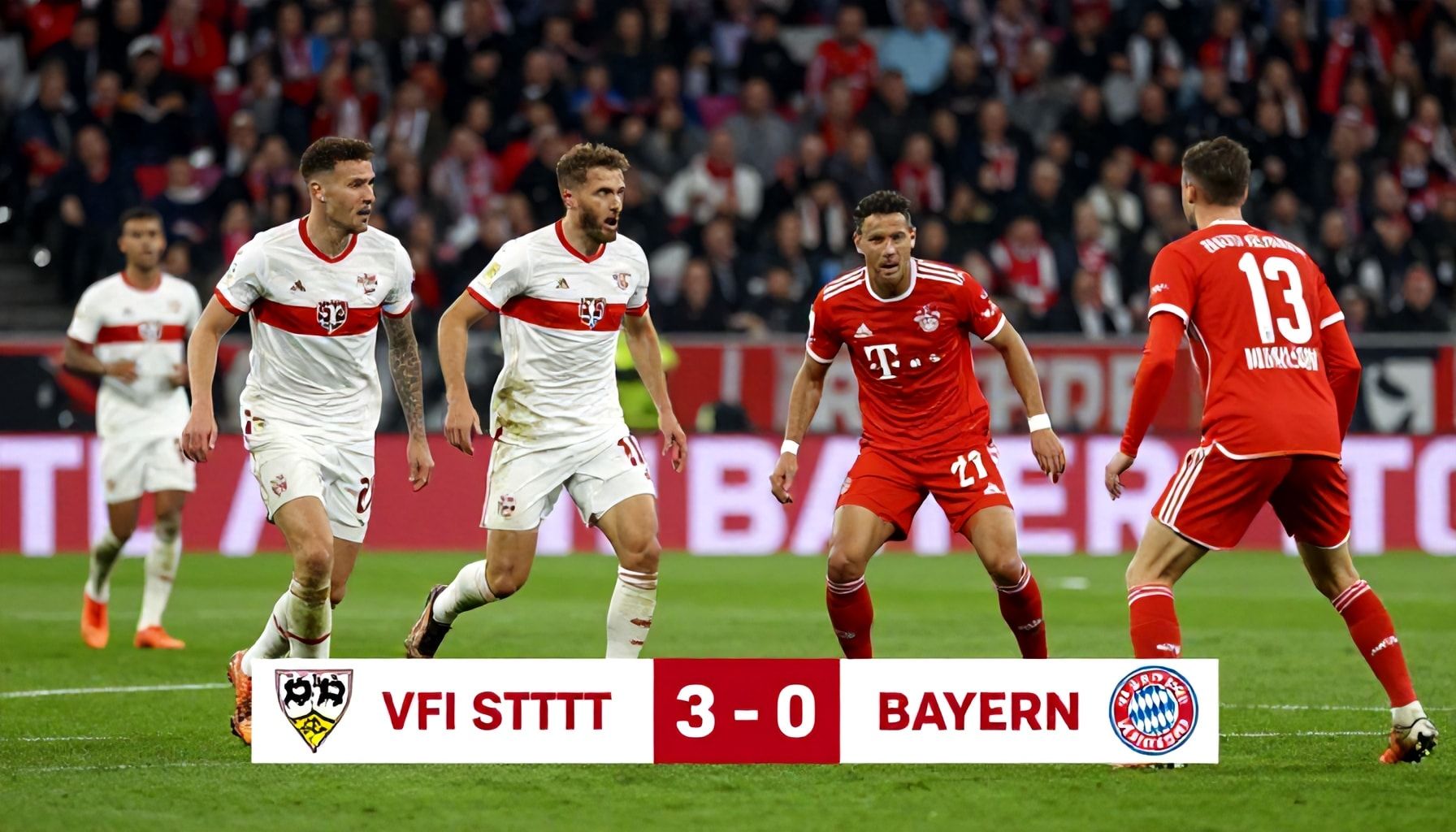 شتوتغارت يوقف سلسلة البايرن الفائزة بخمسة انتصارات متتالية في البوندسليغا