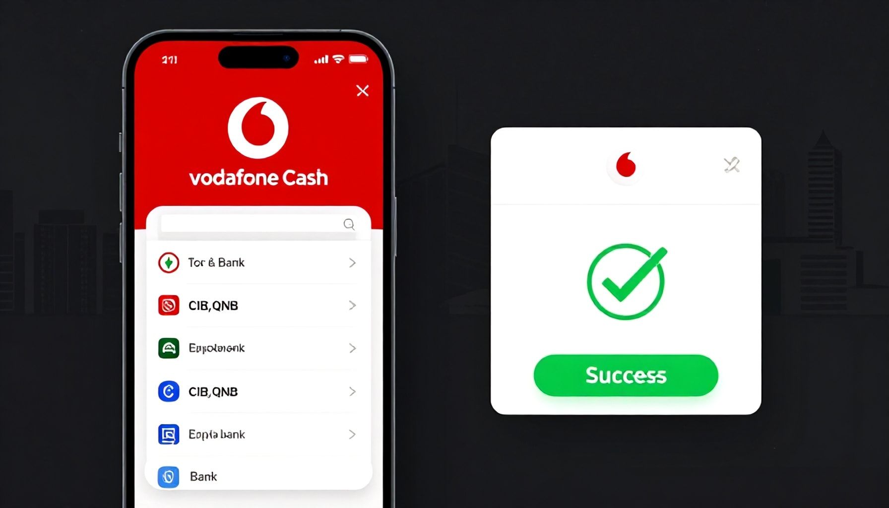 فودافون كاش يوسع خدمات التحويل المباشر للحسابات المصرفية