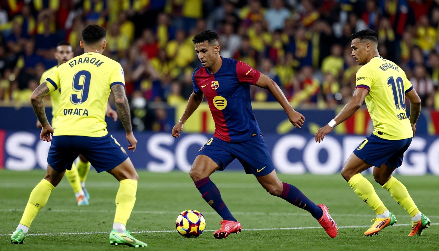 فياريال يوقف برشلونة عن التسجيل للمرة الأولى منذ 25 مباراة في الدوري