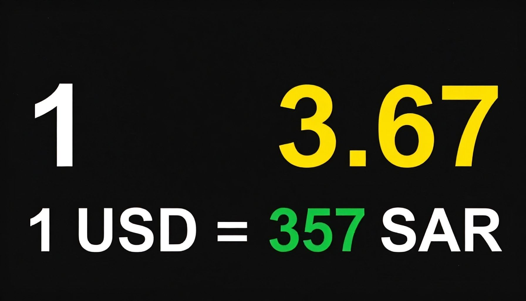سعر الدولار يسجل 3.67 ريال سعودي في تعاملات صباح اليوم