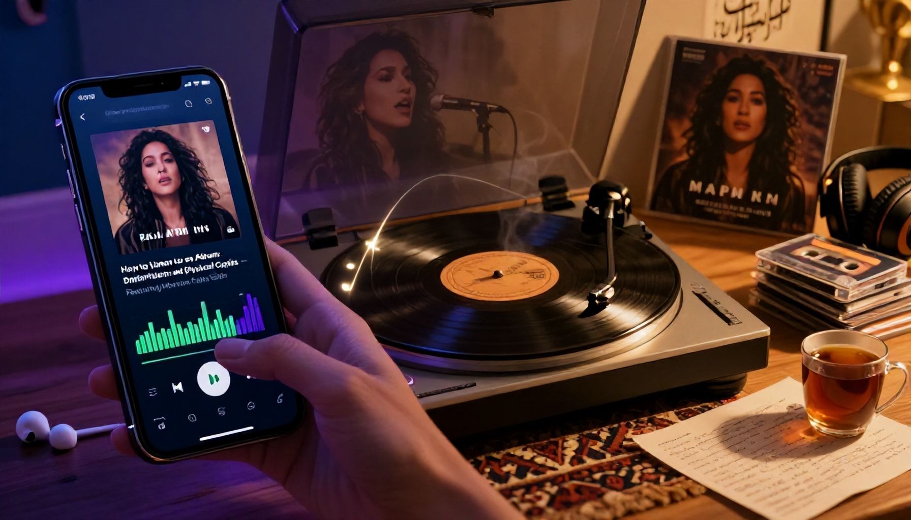 كيفية الاستماع للألبوم عبر المنصات الرقمية والنسخ المادية