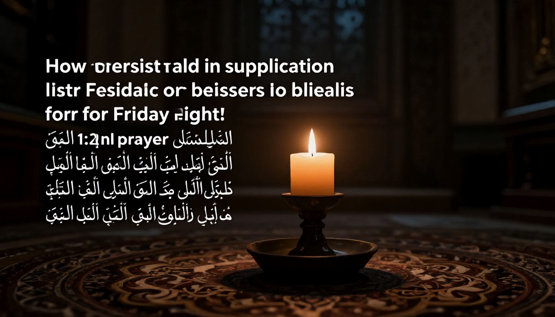 كيفية الاستمرار في الدعاء بعد ليلة الجمعة للحصول على بركتها