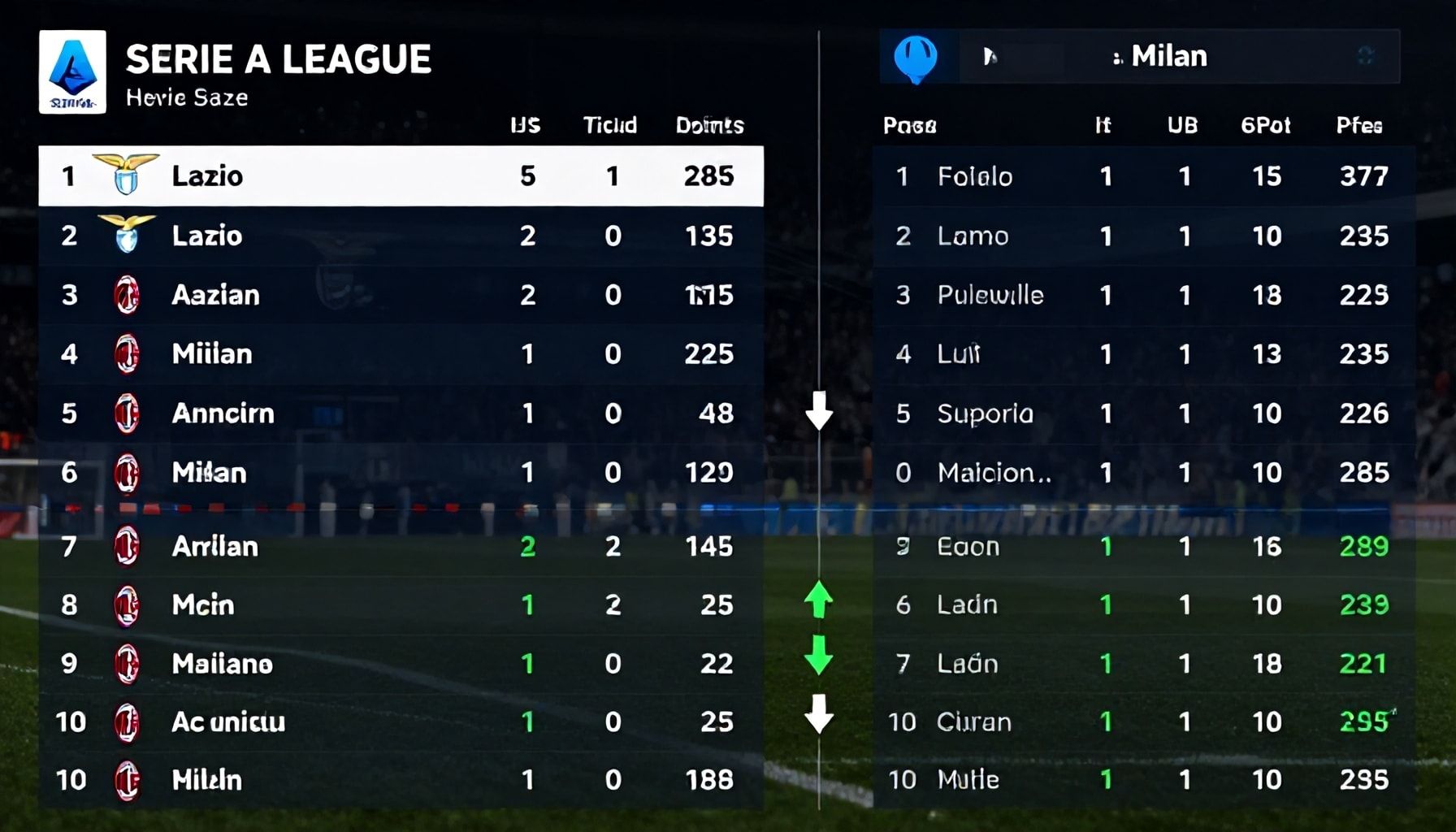 كيفية تأثير النتيجة على ترتيب الدوري الإيطالي