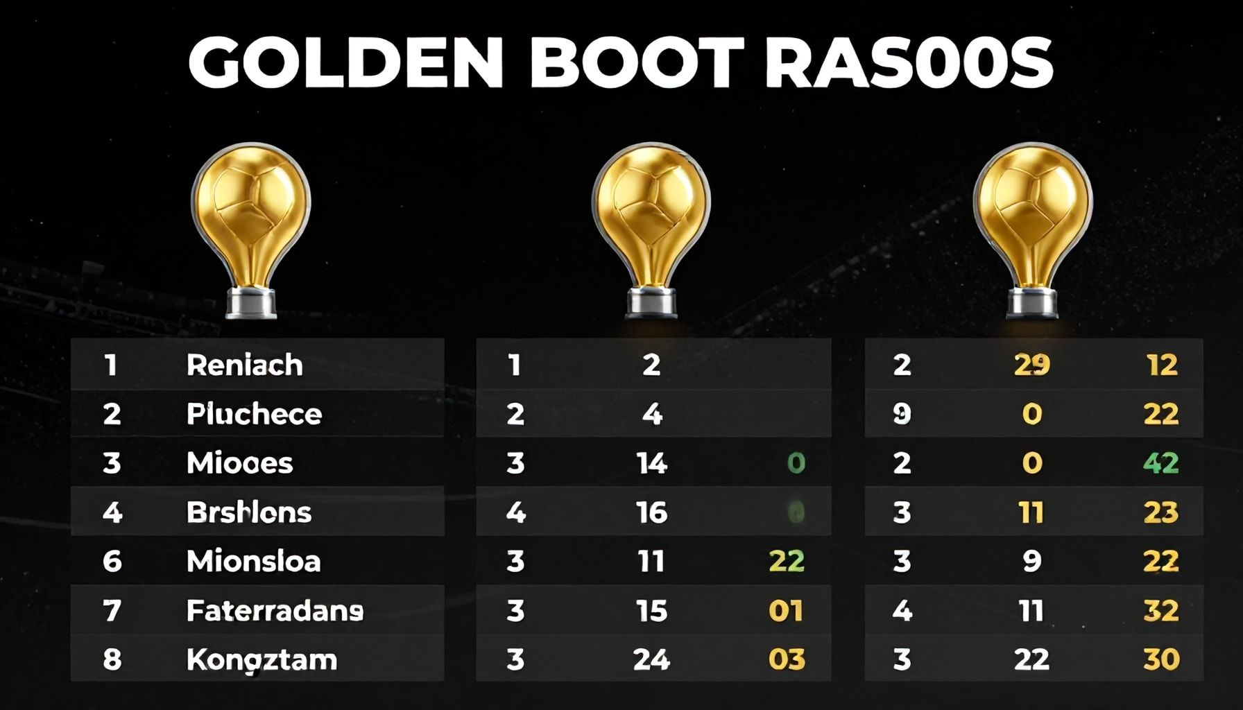 كيفية حساب نقاط الحذاء الذهبي خطوة بخطوة