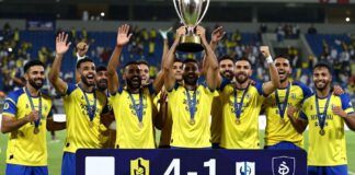 لاعبو الاتحاد يحققون لقبهما الرابع في كأس السوبر السعودي بعد فوزه على الهلال 4-1 بركلات الترجيح