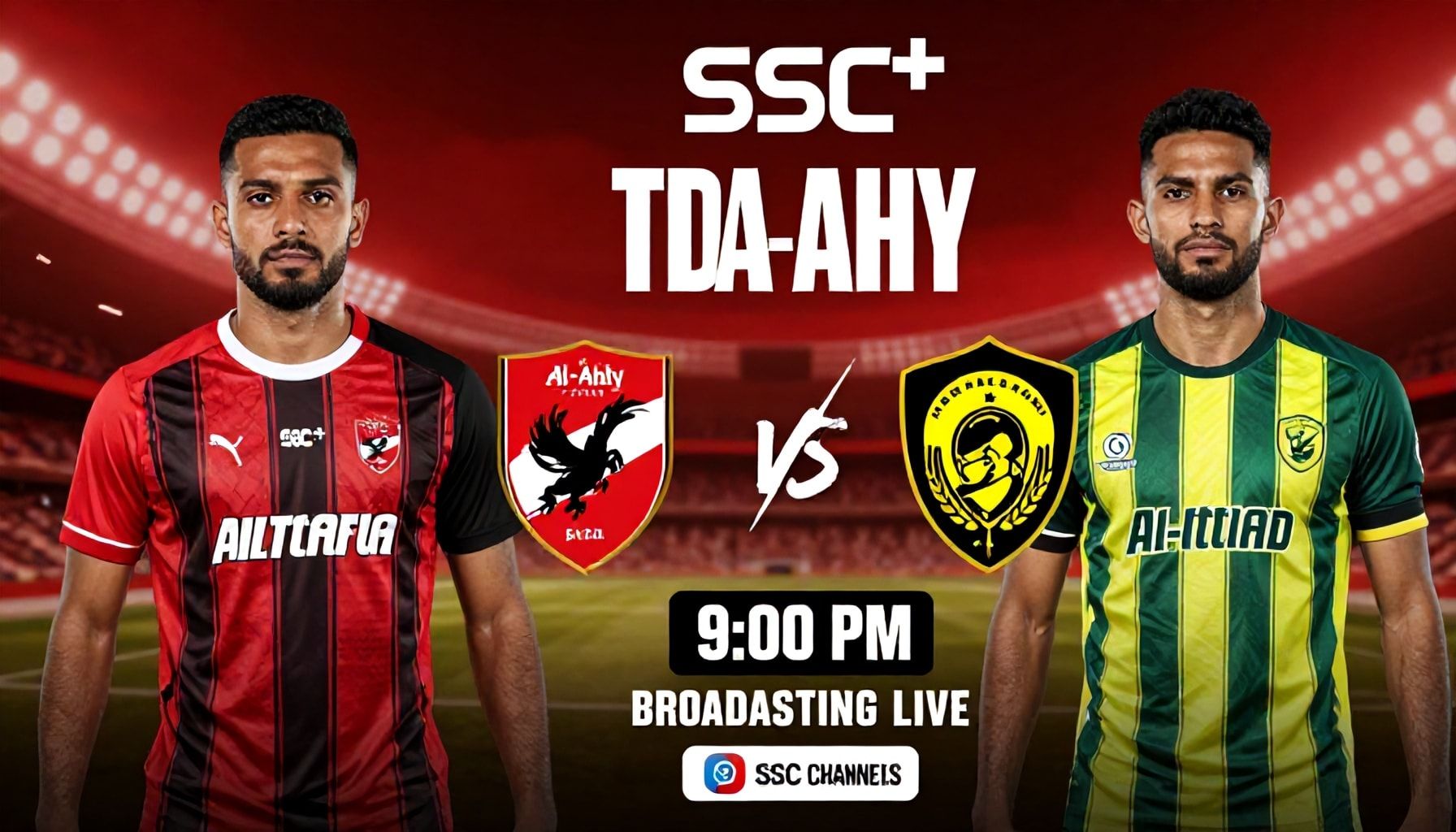 الأهلي يواجه الاتحاد في الدوري الساعة 9 مساءً على شاشات SSC