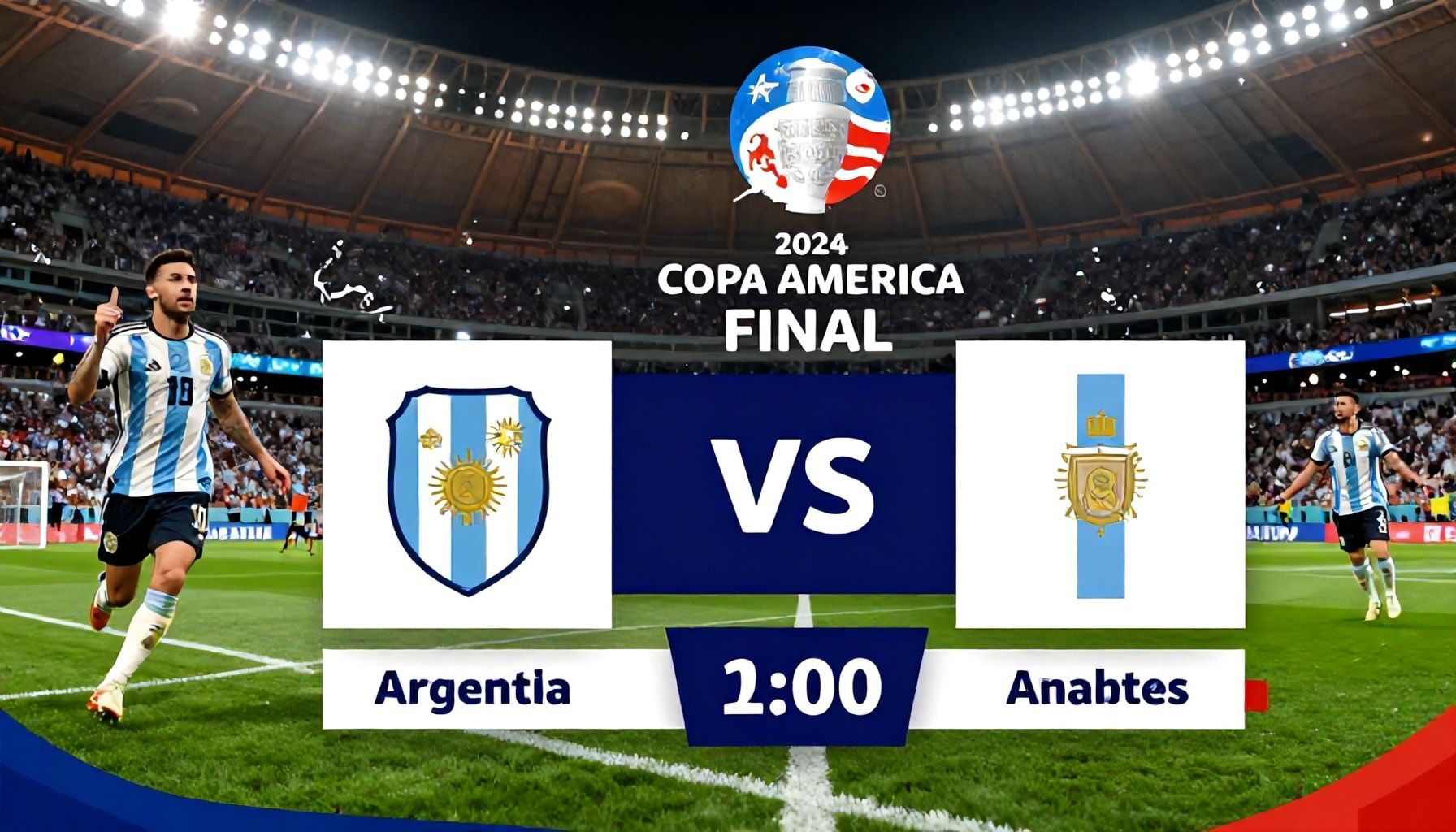 مباراة النهائية التي حسمت لقب كوبا أمريكا 2024