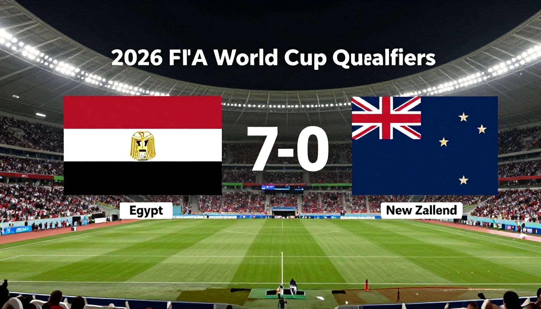 مصر في تصفيات كأس العالم 2026 أمام نيوزيلندا